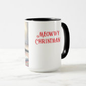 Siamese Katten Kerst Koffie Mok Cup (Voorkant rechts)