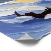 Siamese Katten Kerstboot Vakantie Poster (Hoek)