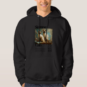 Siamese katten liefhebbers eigenaren Fine Art olie Hoodie