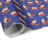 Siamese Katten Skateboards:  Patroon Cadeaupapier (Rol Hoek)