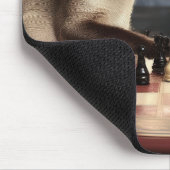 Siamese katten spelen schaak muismat (Hoek)