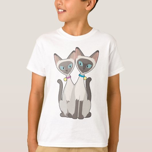 Siamese katten t-shirt (Voorkant)