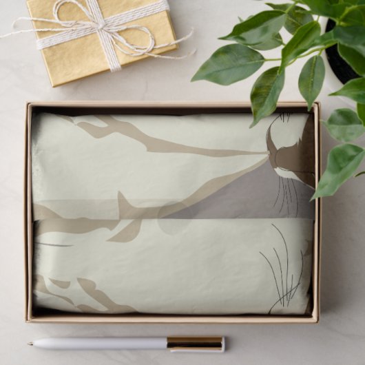 Siamese katten tissue papier (Geschenk)