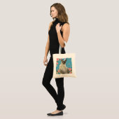 Siamese katten tote bag (Voorkant (model))