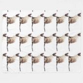 Siamese katten van het snorrendieren van het fleece deken (Voorkant (Horizontaal))