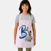 Siamese kattenboter monogram Initiaal B Schort (Insitu)