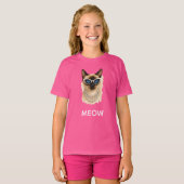 Siamese Kattenfeest T-shirt (Voorkant volledig)
