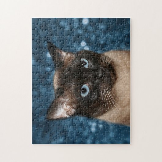 Siamese kattengezicht legpuzzel (Verticaal)