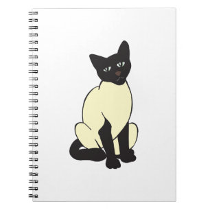 Siamese Kattenhuisdier Schattigee Destiny Dieren Notitieboek