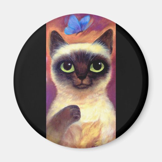 Siamese kattenkattenvlinder art - Multi Magneet (Voorkant)