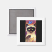 Siamese kattenkattenvlinder art - Multi Magneet (Voorkant / Achterkant)
