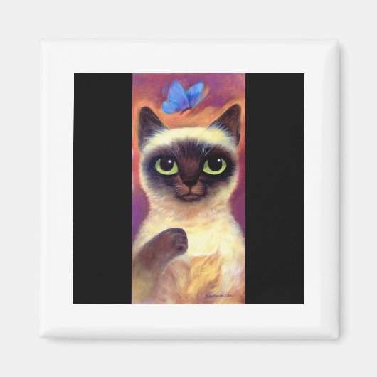 Siamese kattenkattenvlinder art - Multi Magneet (Voorkant)