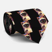 Siamese kattenkattenvlinder art - Multi Stropdas (Opgerold)