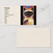 Siamese kattenkattenvlinder art - Multi Visitekaartje (Voorkant / Achterkant)