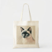 Siamese kattenkunst - Schattige cadeau voor dieren Tote Bag (Voorkant)