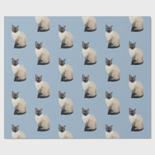 Siamese kattenpapier cadeaupapier (Vlak)