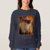 Siamese kattenpolijsten met bloemen op maat trui (Voorkant)