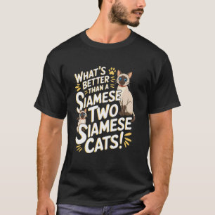 Siamese Kattenras Kat Liefhebber Dier Huisdier Kit T-shirt