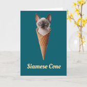 Siamese kegel kaart (Gele Bloem)