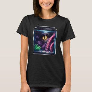 Siamese kempvis met sterrenstelselthema t-shirt