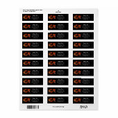 Siamese kempvis retouradres etiket (Full Sheet)