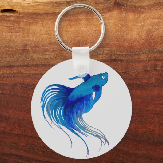 Siamese kempvis sleutelhanger (Voorkant)