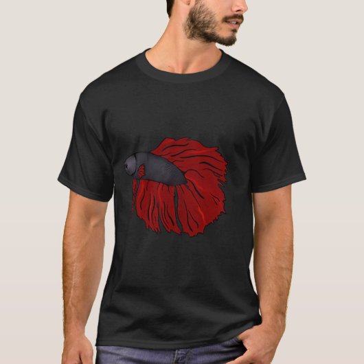 Siamese kempvis t-shirt (Voorkant)