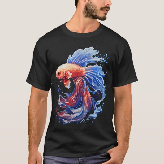 Siamese kempvis t-shirt (Voorkant)