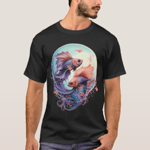 Siamese kempvis t-shirt