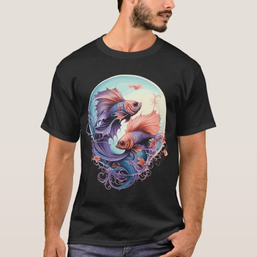 Siamese kempvis t-shirt (Voorkant)