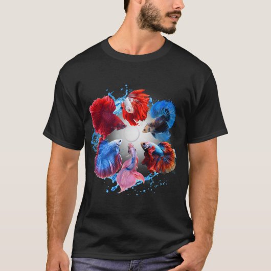 Siamese kempvis t-shirt (Voorkant)
