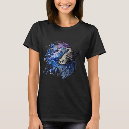 Siamese kempvis t-shirt (Voorkant)