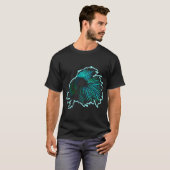 Siamese kempvis t-shirt (Voorkant volledig)