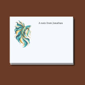 Siamese kempvis Turquoise Persoonlijk Post-it® Notes