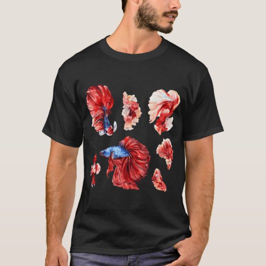 Siamese kempvissen t-shirt (Voorkant)