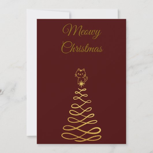 Siamese kerst feestdagenkaart (Voorkant)