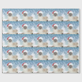 Siamese kerstkat cadeaupapier (Vlak)