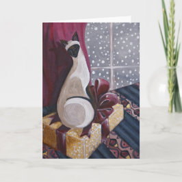Siamese Kerstmis Feestdagen Kaart