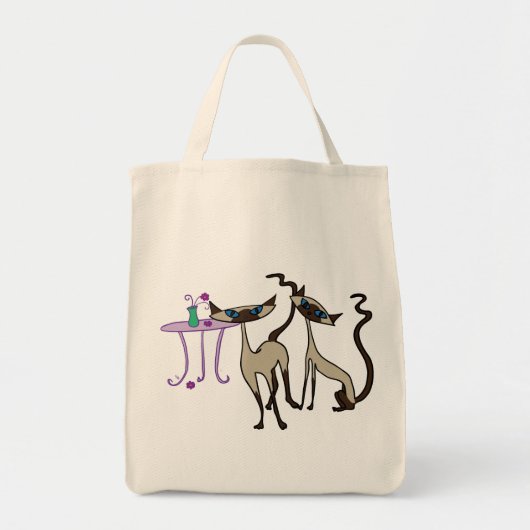 Siamese keukentas voor katten tote bag (Voorkant)
