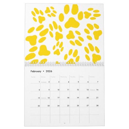 Siamese kitten aangepaste kalender voor kattenlief (Feb 2026)