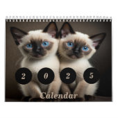 Siamese kitten aangepaste kalender voor kattenlief (Hoes)