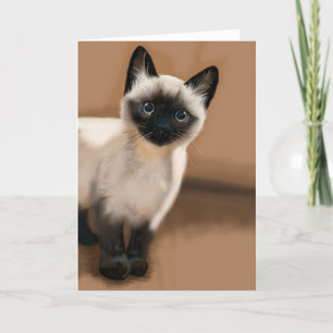 Siamese Kitten All Occasion Wenskaart Kaart