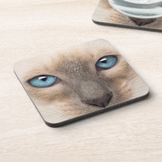 Siamese Kitten Bier Onderzetter (Linkerzijde)