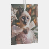 Siamese Kitten Blue Point Glass Ornament (Voorkant Rechts)