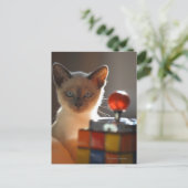 Siamese kitten briefkaart (Staand voorkant)