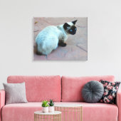 Siamese kitten canvas afdruk (Insitu (Woonkamer))