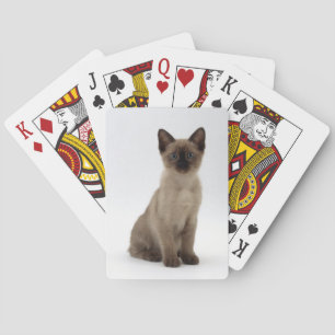Siamese Kitten Cat Playing Cards Pokerkaarten
