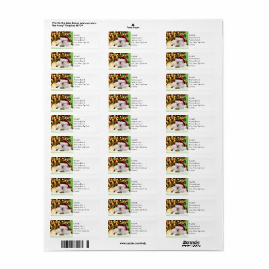 Siamese Kitten: Gold Ornament Etiket (Full Sheet)