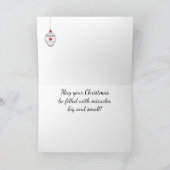 Siamese Kitten Kaart voor kerstmis (Binnen)