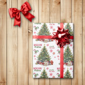 Siamese kitten mand onder de kerstboom cadeaupapier